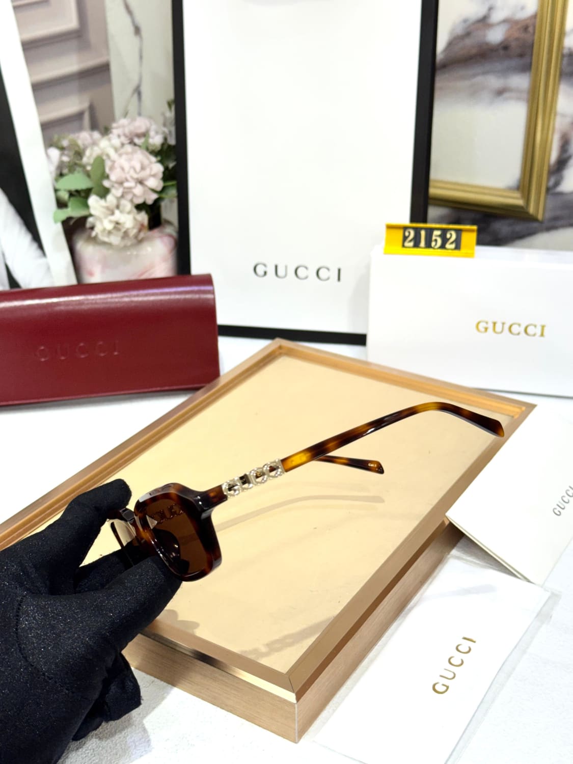 Gucci Brown Women's Sunglasses-2