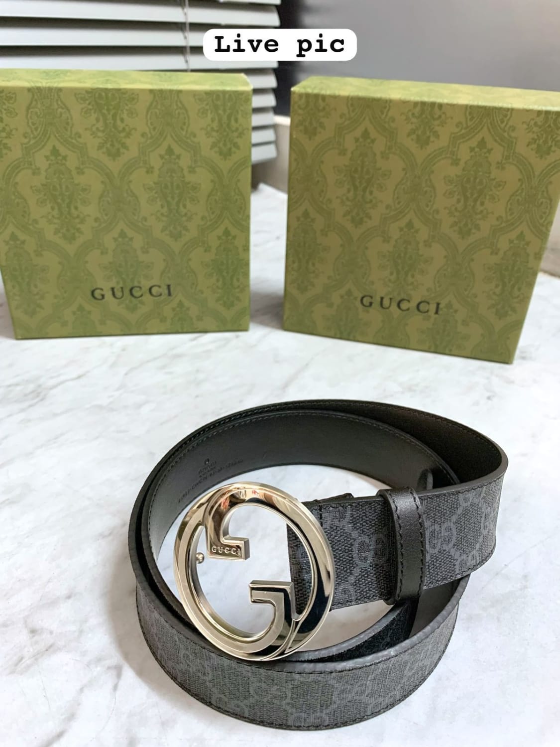 Gucci Black Premium Quality Belt-1