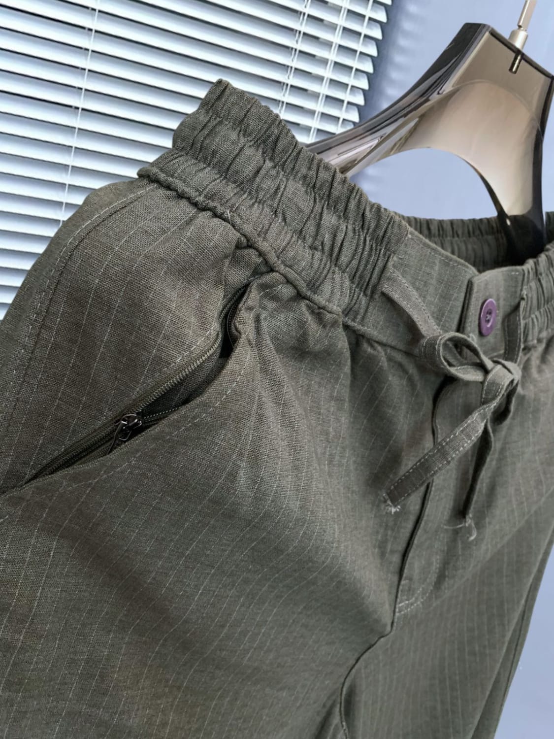 Zara Green Premium Linen Heavy Quality Lower-3