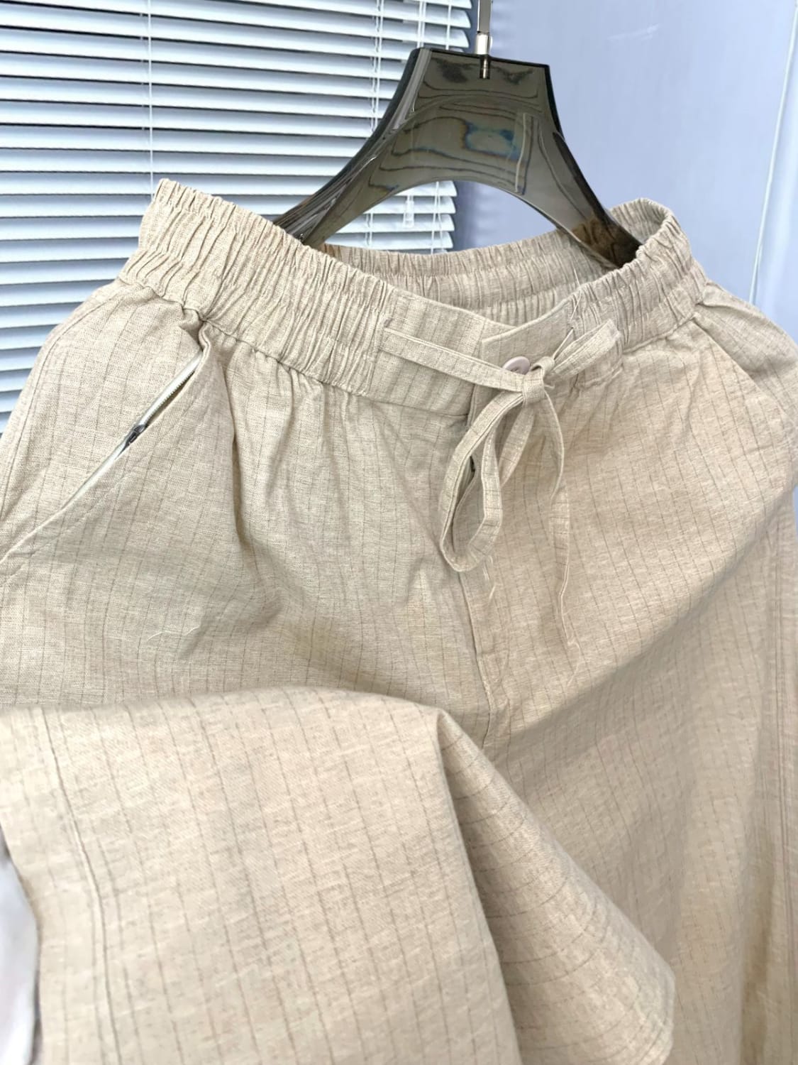 Zara Cream Premium Linen Heavy Quality Lower-3