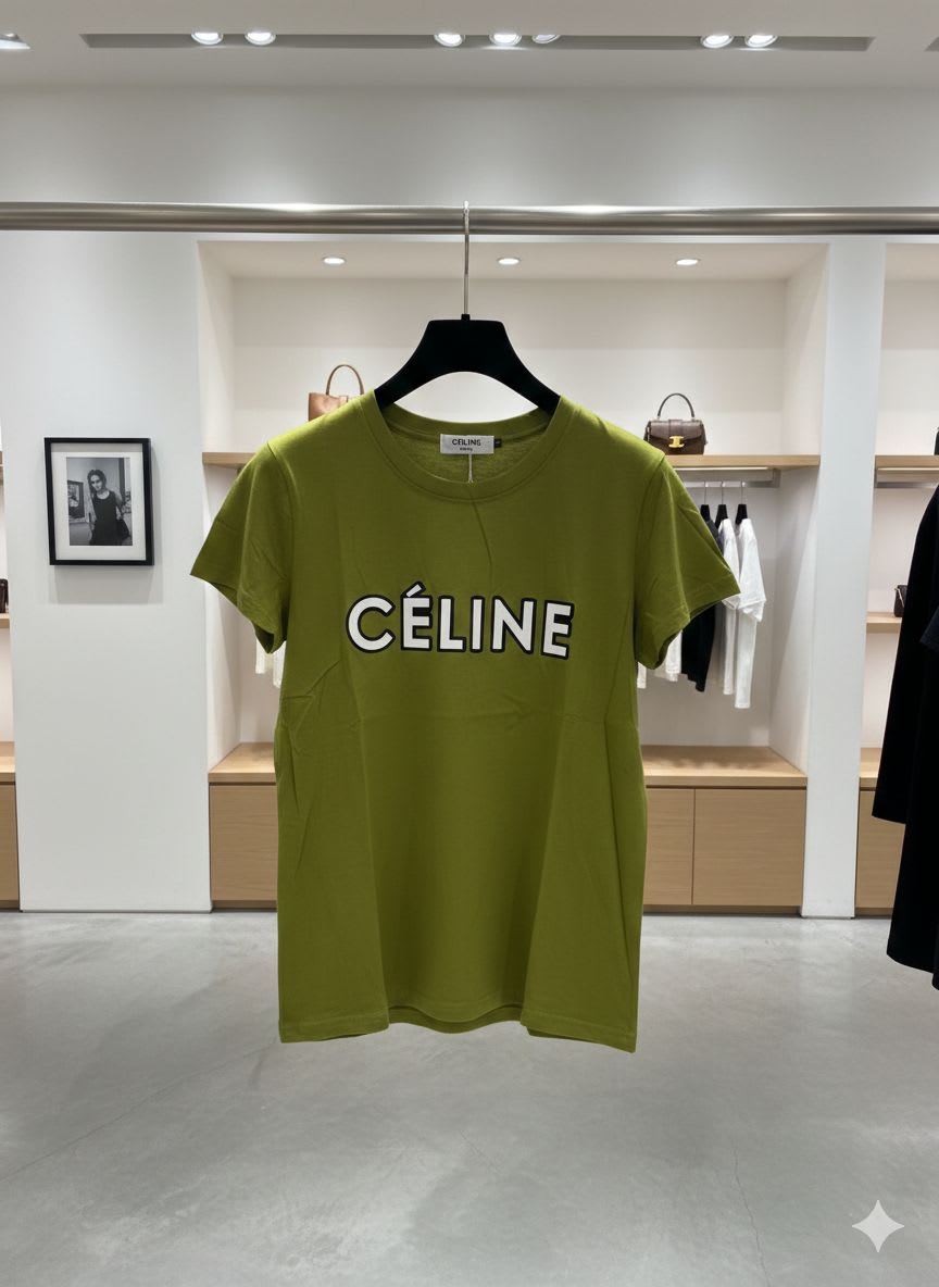 Celine Green Premium Quality Women T-shirt-2