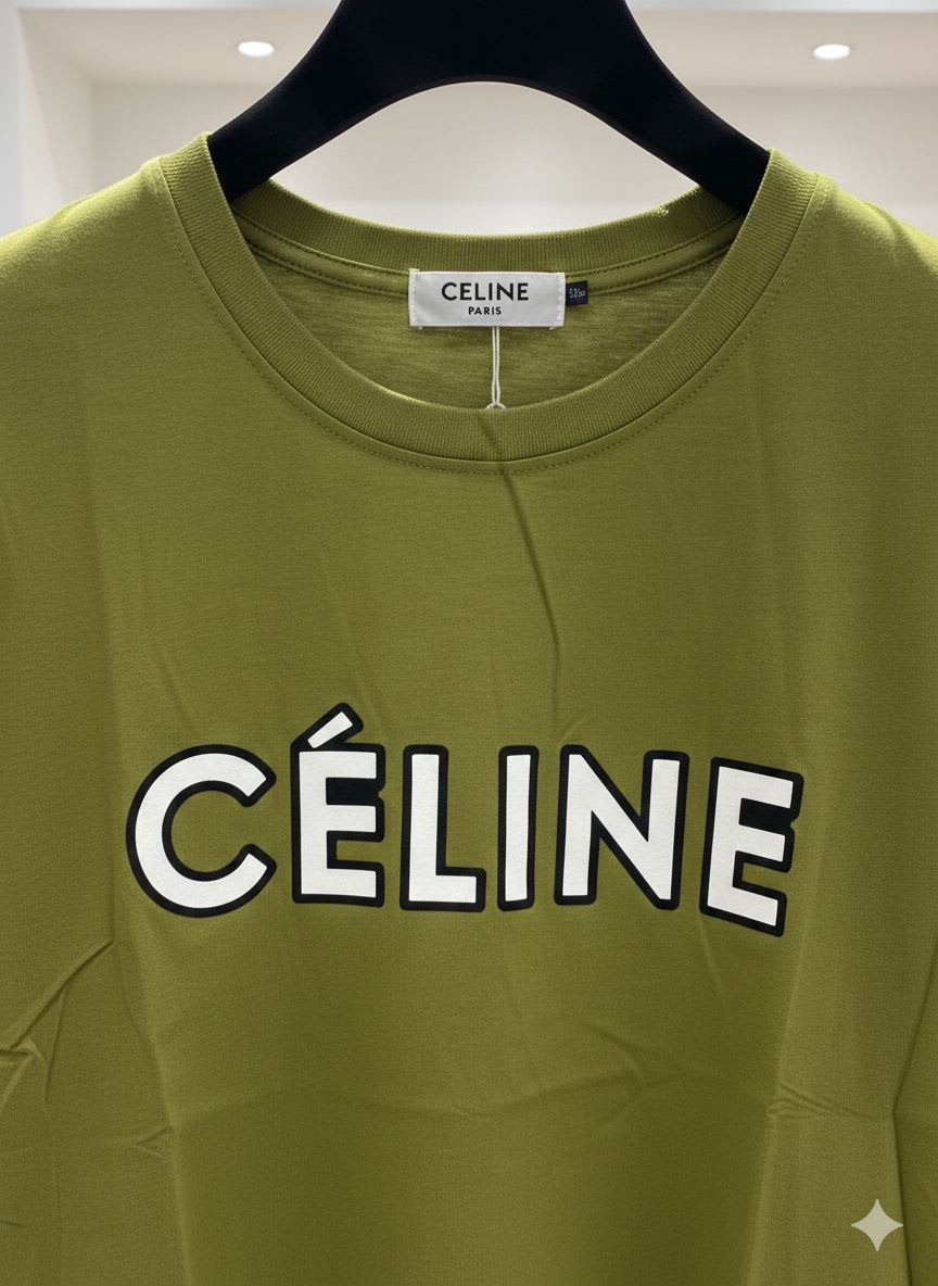 Celine Green Premium Quality Women T-shirt-3