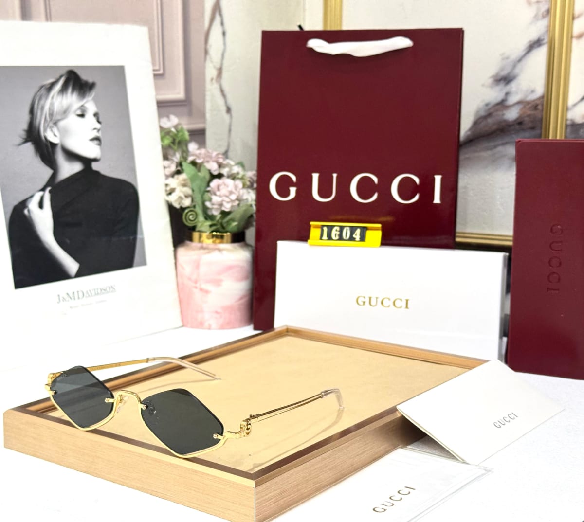 Gucci Black Women's Sunglasses-2