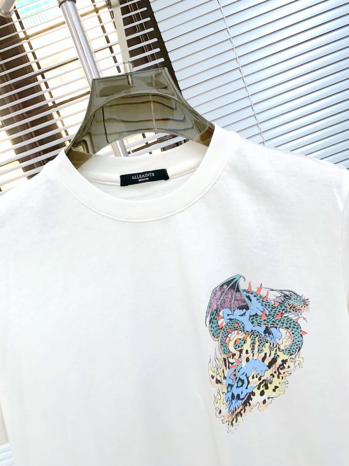 All Saints White Premium Quality T-shirt-4