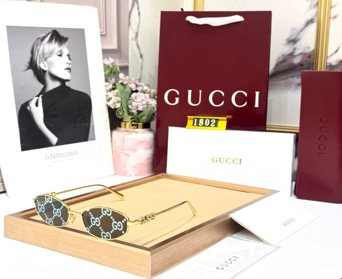 Gucci Golden Women's Sunglasses-2