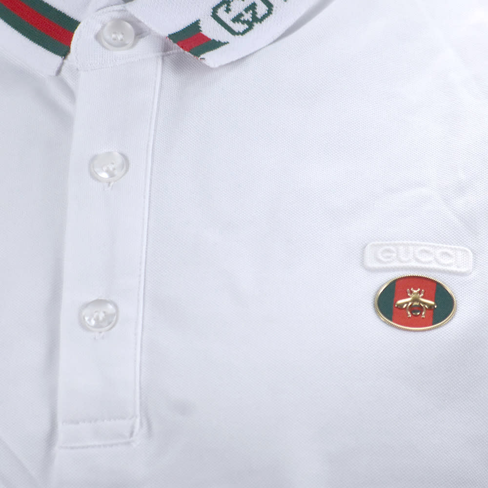 Gucci White Premium Quality Polo T-shirt-5