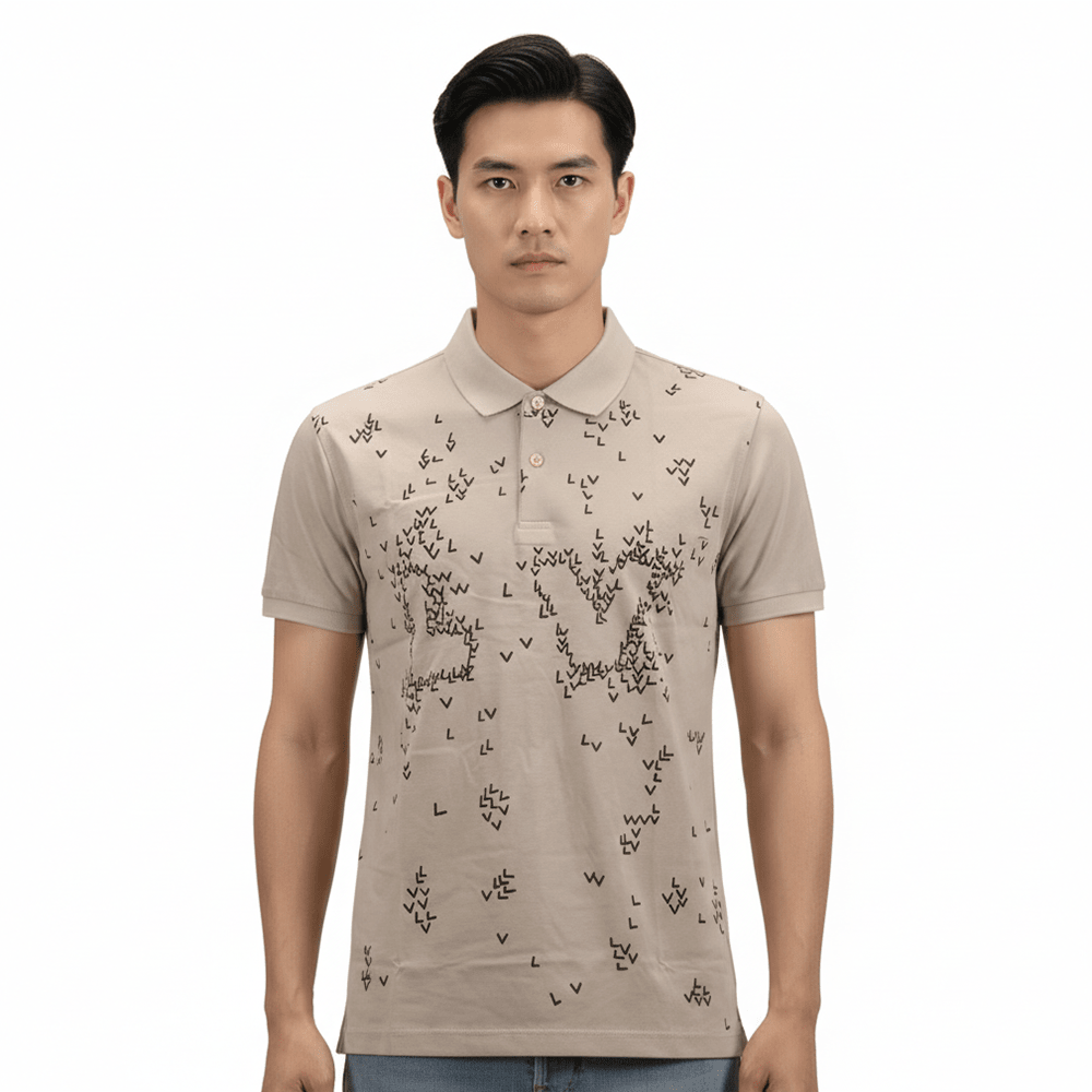 Louis Vuitton Brown Premium Quality Polo Tees-0