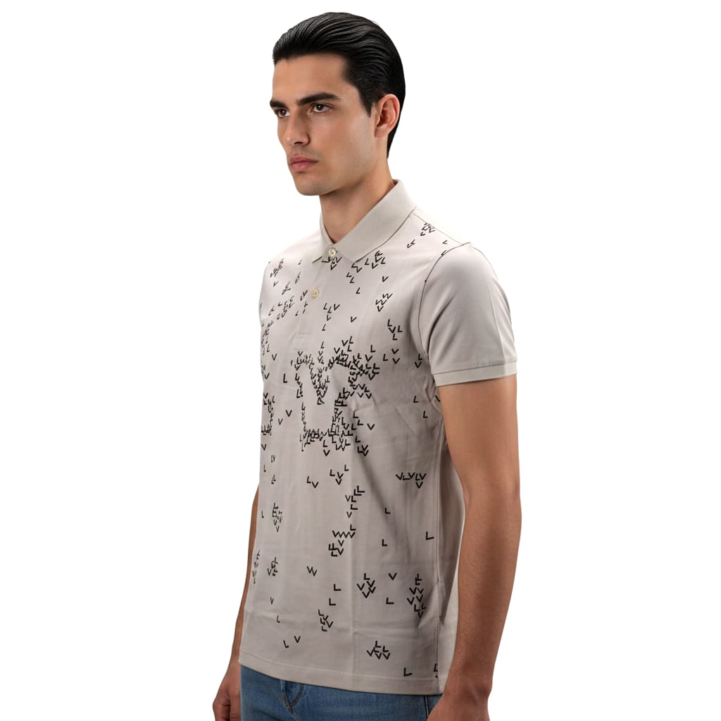 Louis Vuitton Brown Premium Quality Polo Tees-1