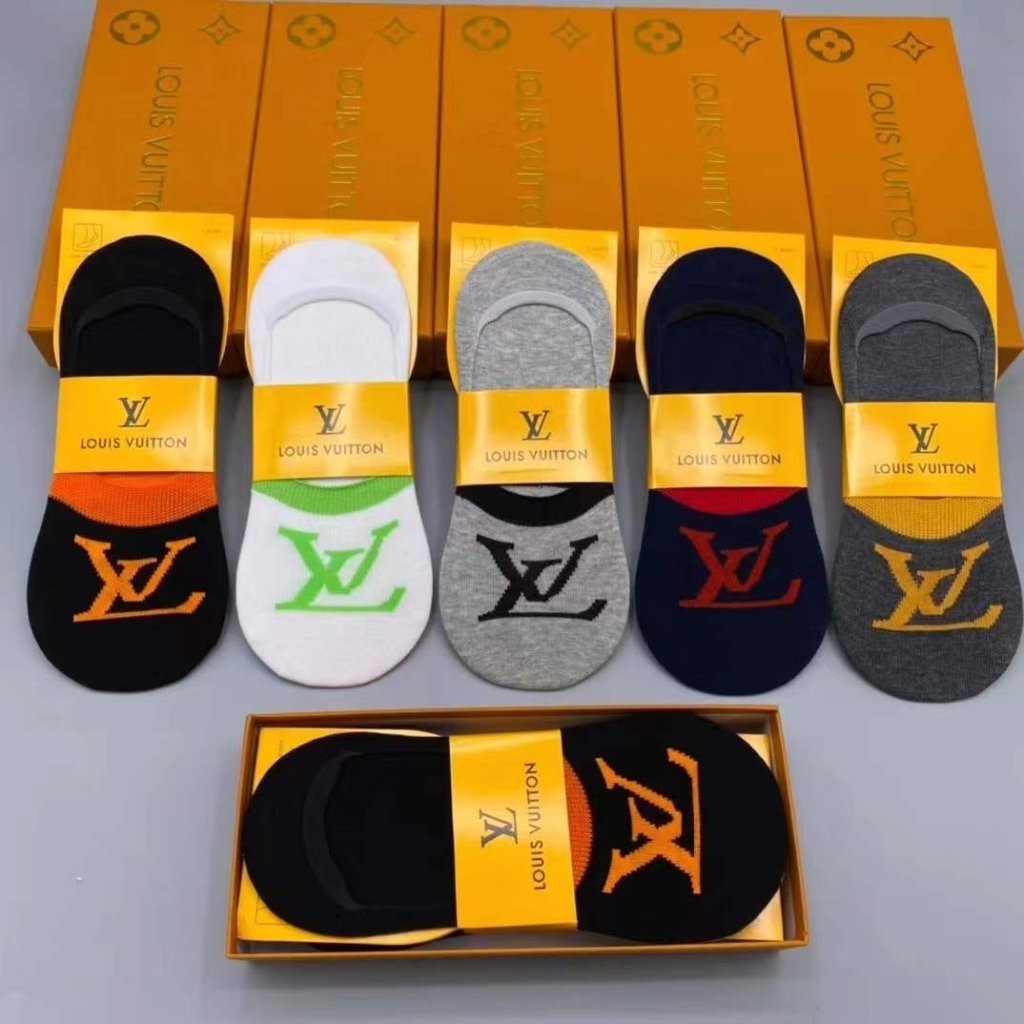 louis vuitton socks 5 pack