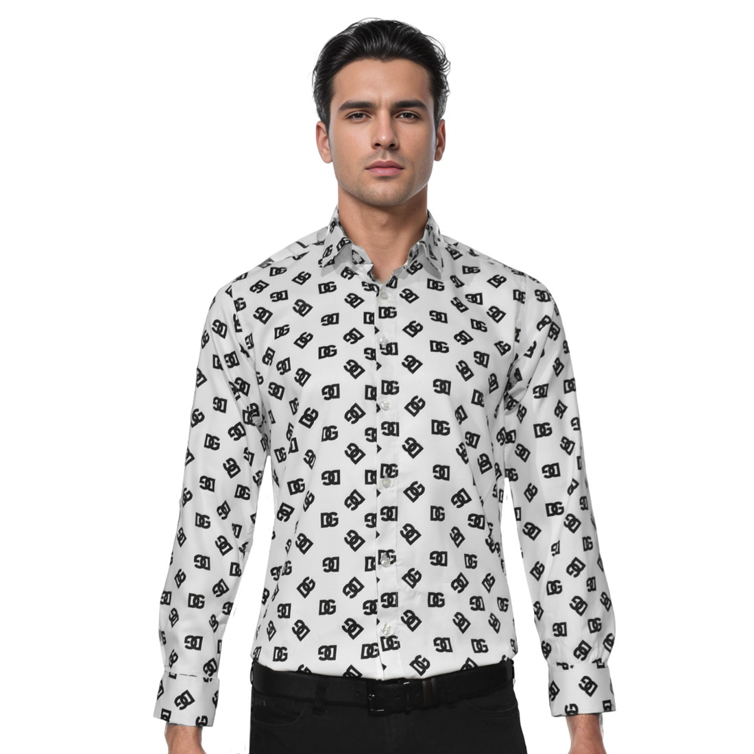 Buy Casablanca Midnight Acropolis Silk Shirt Online - Vogue Mine