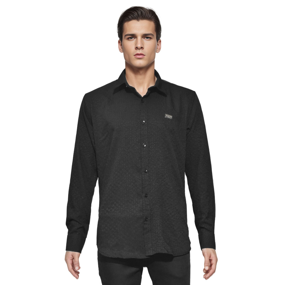 Buy Casablanca Midnight Acropolis Silk Shirt Online - Vogue Mine