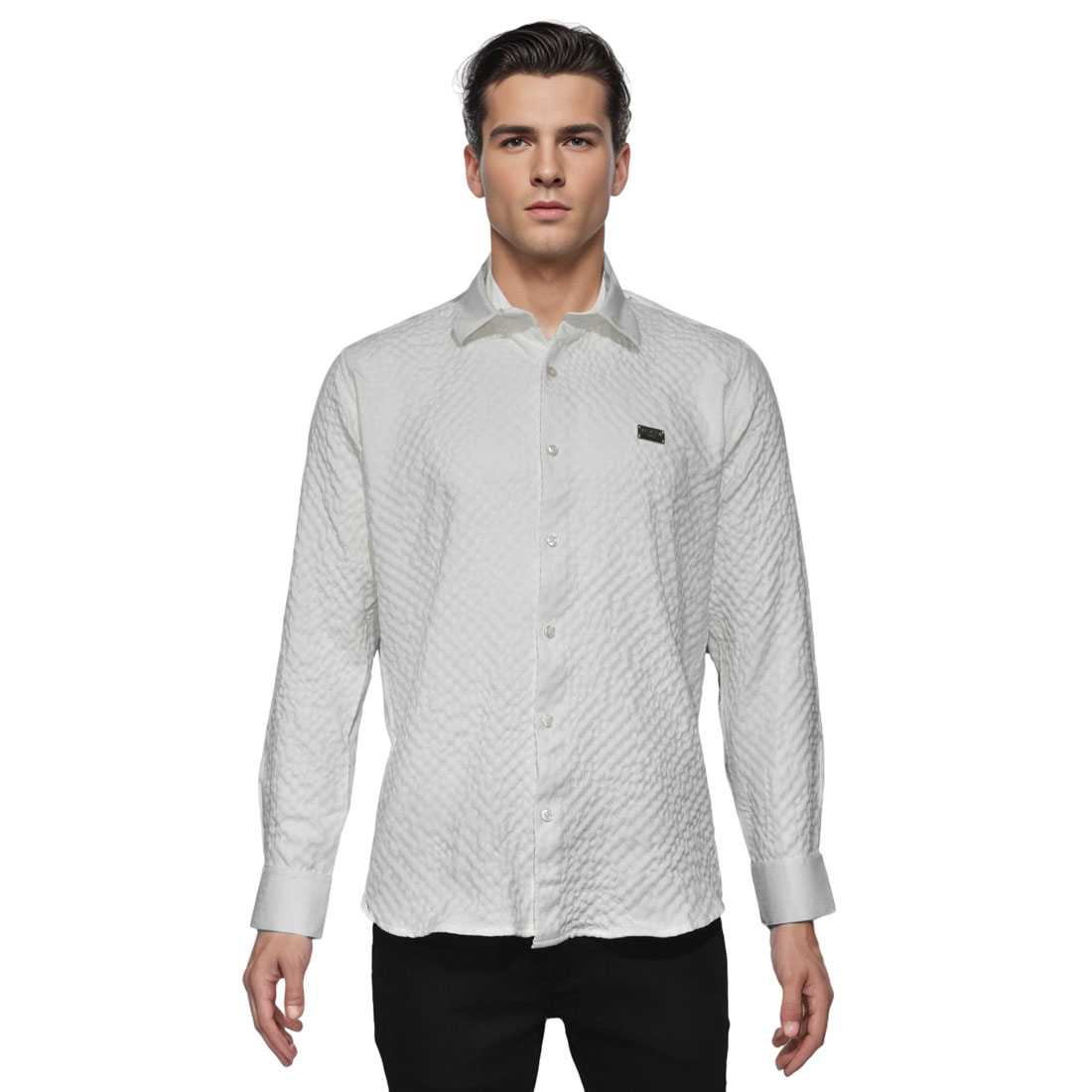 バルマンBALMAIN総額100万近い セットアップ レザーシャツ 2013SS