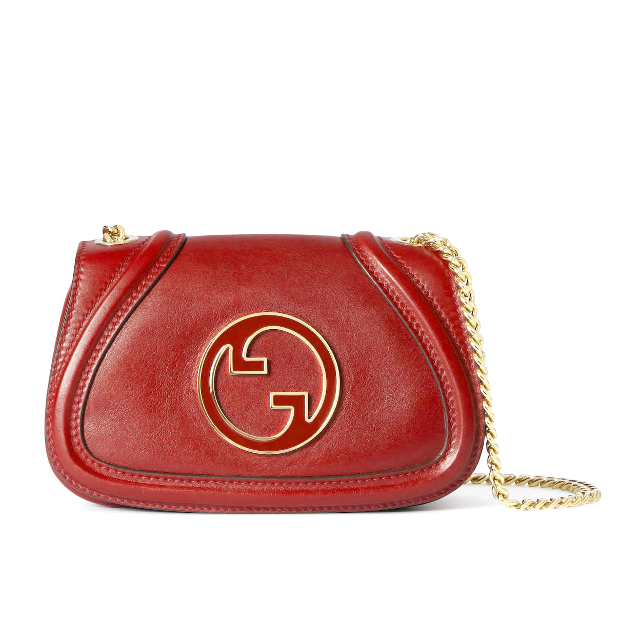 ショルダーバッグ・ポシェット GUCCI DARK RED LEATHER MEDIUM BLONDIE SHOULDER BAG 815715_AAEEX_6207_002_063_0000