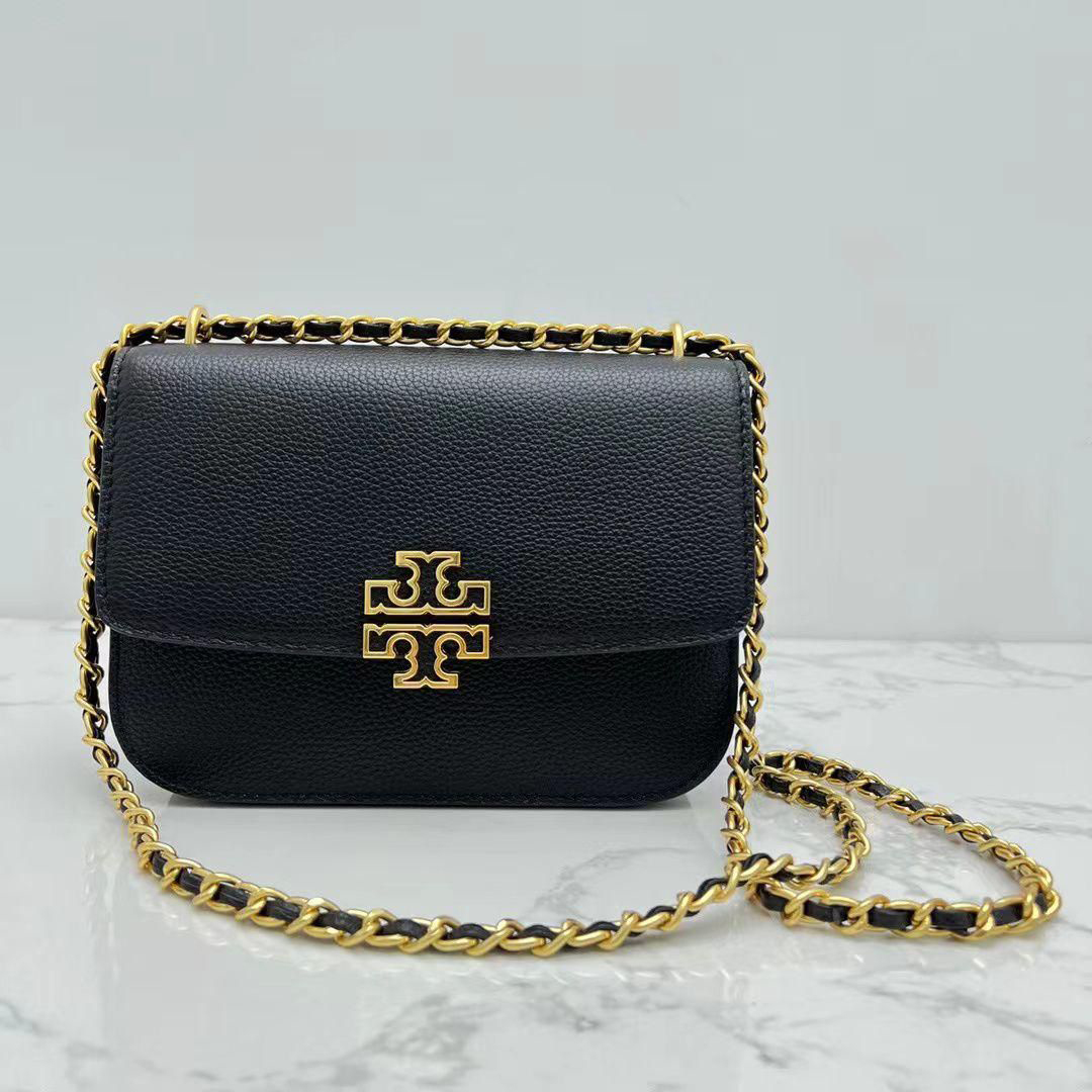 Buy Tory Burch Britten Adjustable Black Shoulder Bag Online