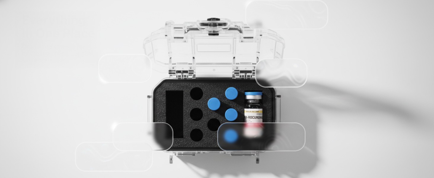 Secures Every Vial for Field & Station Use