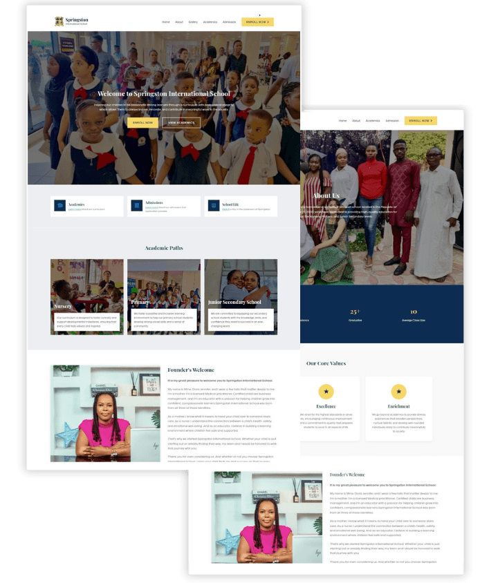 Website Showcase Example