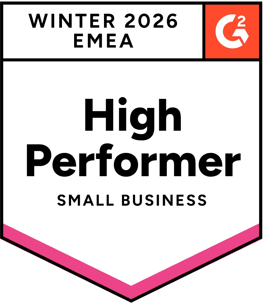 G2 badge high performer small business