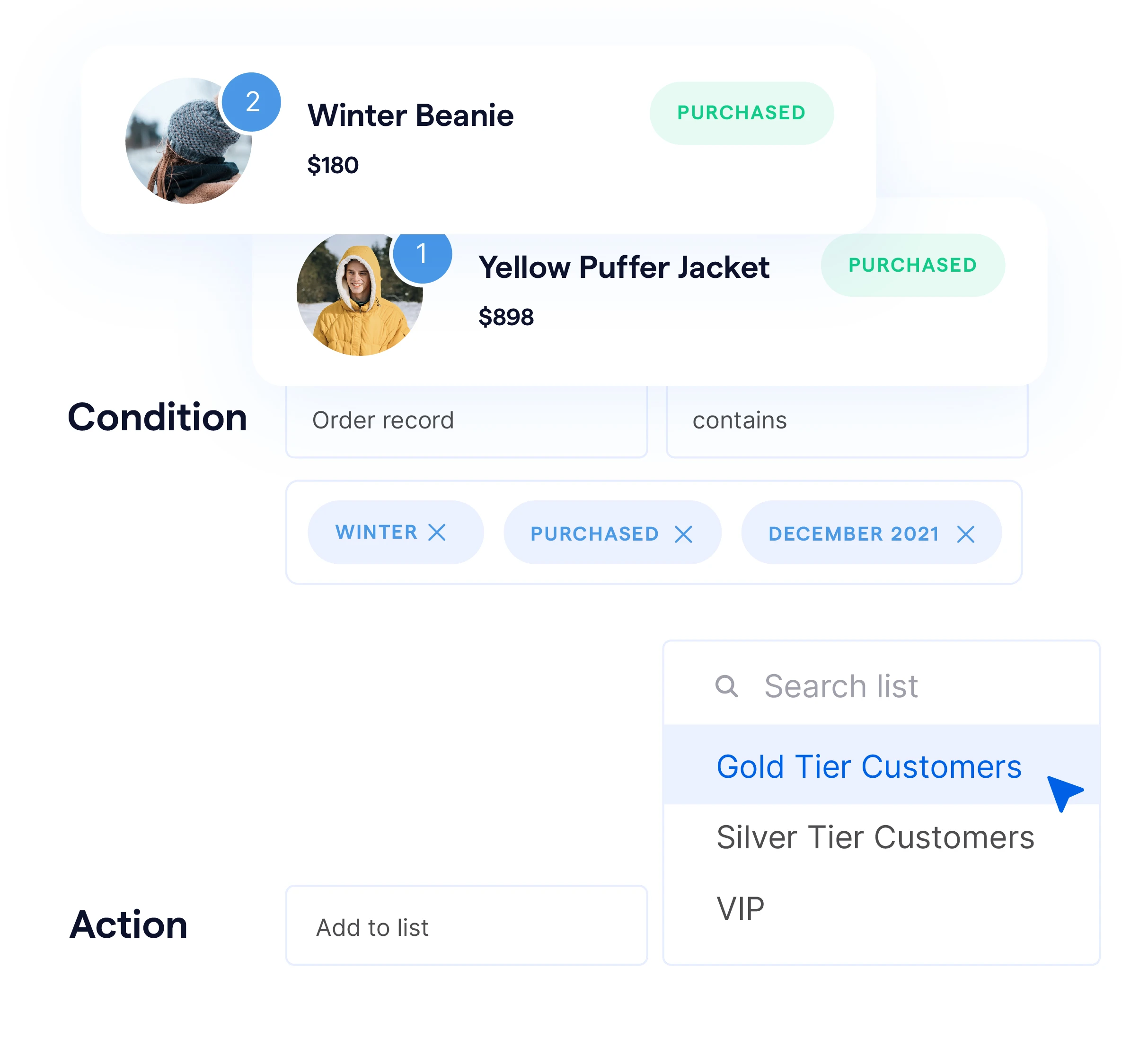 labels for contacts on social CRM