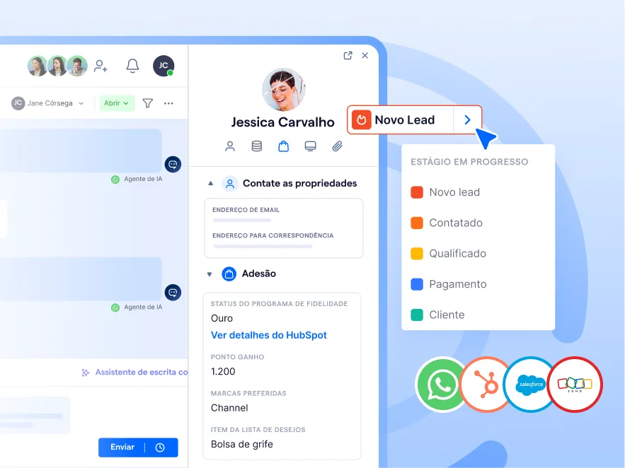 Omnichannel messaging CRM