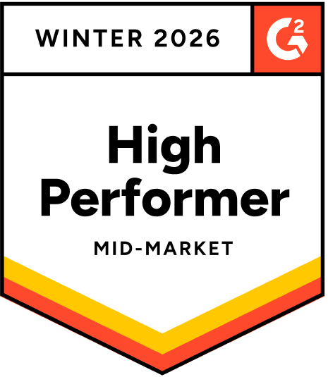 G2 badge high performer mid market