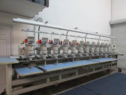 USED Barudan BENSME-YS-12 - 7 Needles - 12 Head - Commercial Embroidery Machine, used embroidery machine