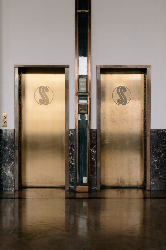 The teller windows