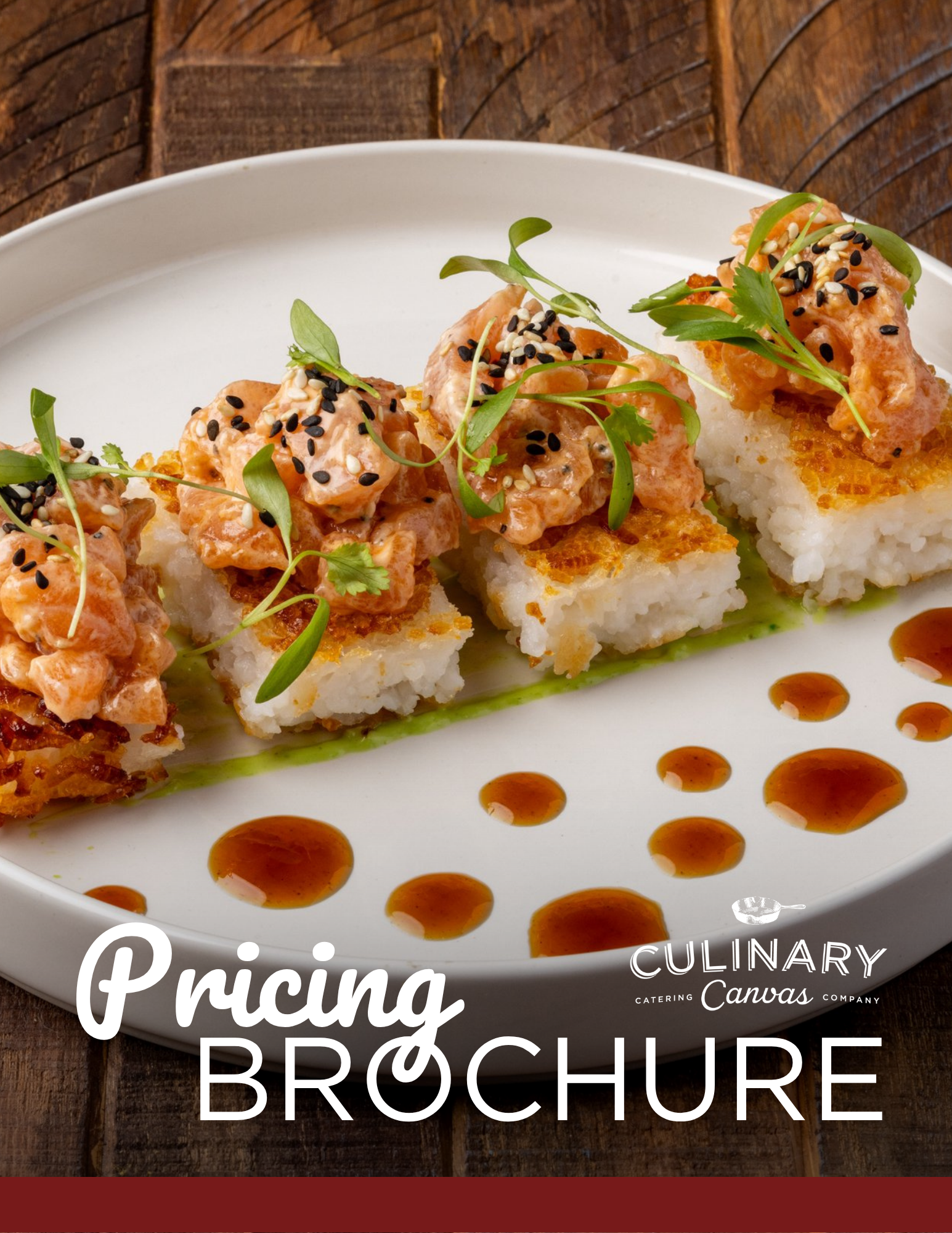 Culinary Canvas Holiday Pricing Brochure