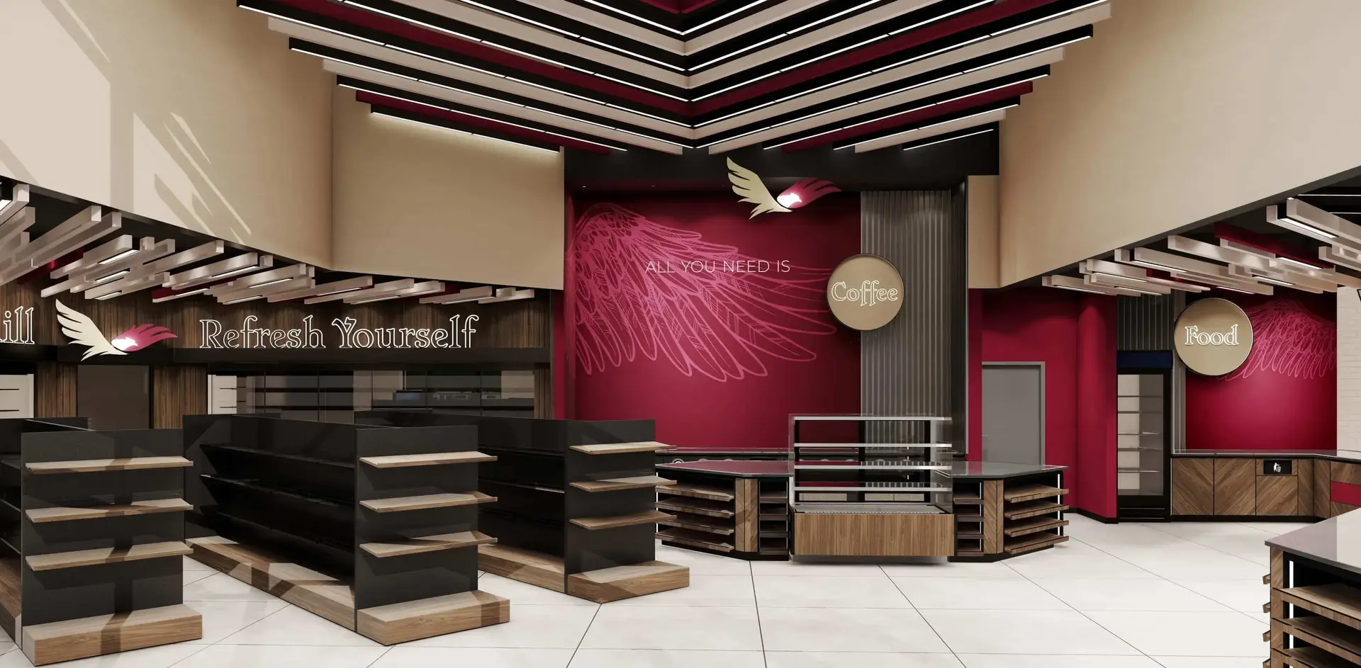 Grocery store design by Trust Lines for enhanced shopping experience