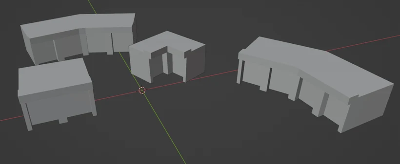 1/700 Dockside & Harbour Walls (plus Lighthouse) Blender File BB-6, 2 of 4