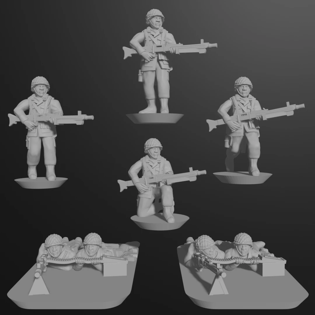 10/15mm West German Panzergrenadiers (1980s) with G3A4s, MG3s, 84mm Carl Gustavs, Panzerfaust 44s, Redeye Launchers, Pistols & Mortars (94 models) CW-WG-1, 9 of 10