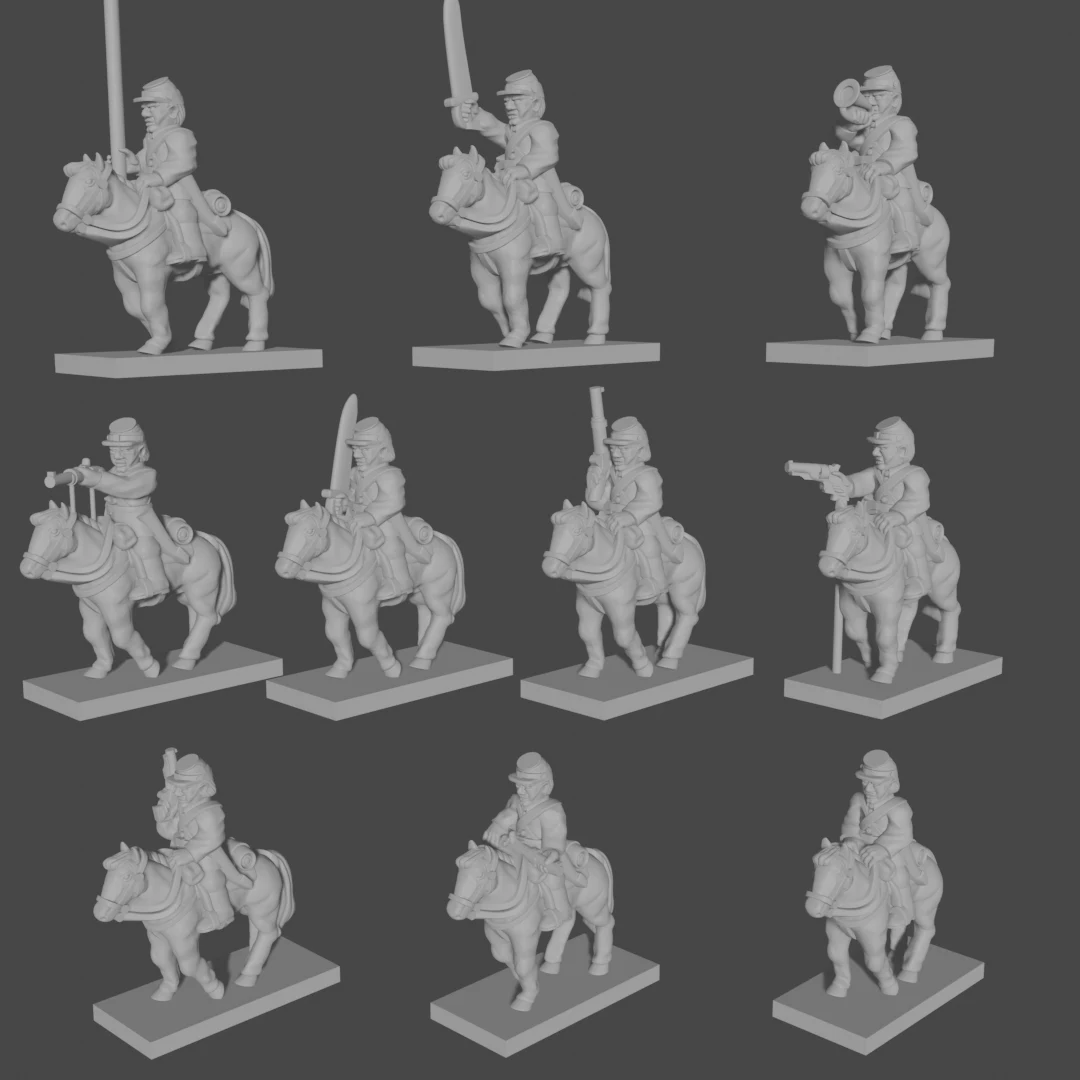6-15mm ACW Sack Coat Cavalry & Blender File ACW-15, 1 of 3