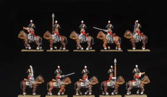 6-15mm British & Portuguese Cavalry: Heavy Dragoons, Light Dragoons, Hussars, RHA "Rocket Lancers" & Portuguese Line Cavalry  NAP-GB-8, 1 of 4
