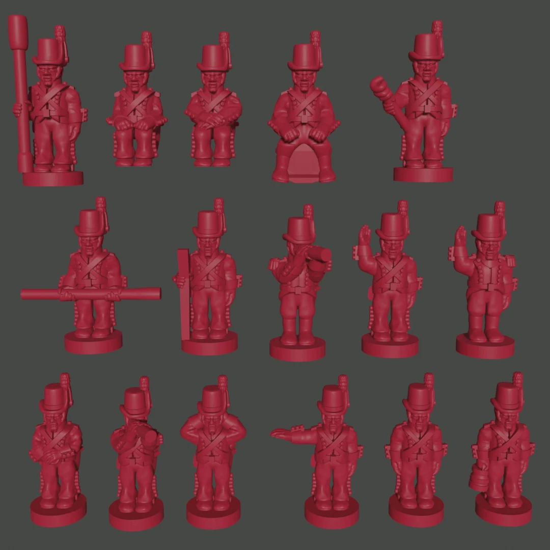 6-15mm Danish Artillery Crew & Artilery Train Crew (1803-08) NAP-DA-3, 1 of 1