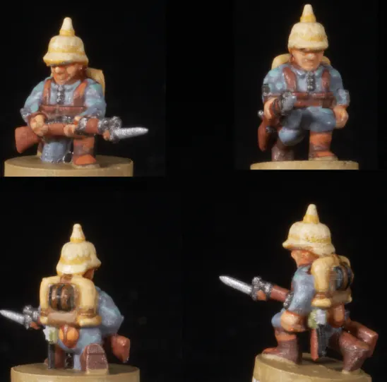 6-15mm German Great War Infantry (1914-16) in Pickelhaubes WWI-DE-7, 1 of 2