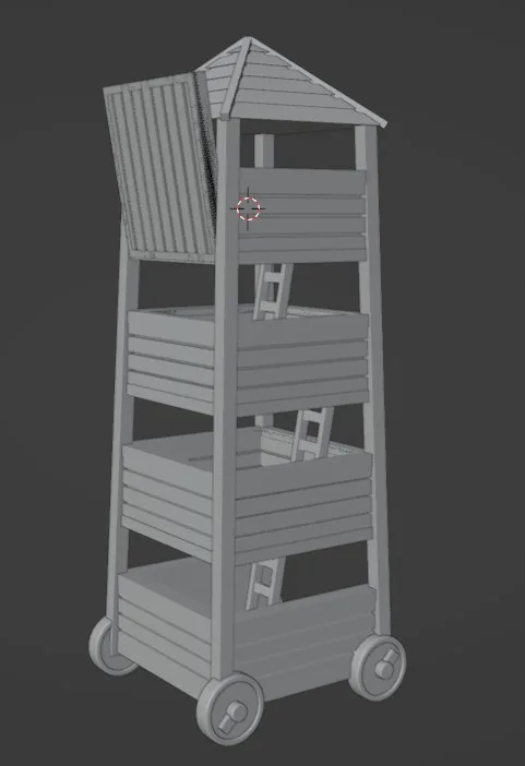 6-15mm Medieval Siege Towers HYW-11, 2 of 4