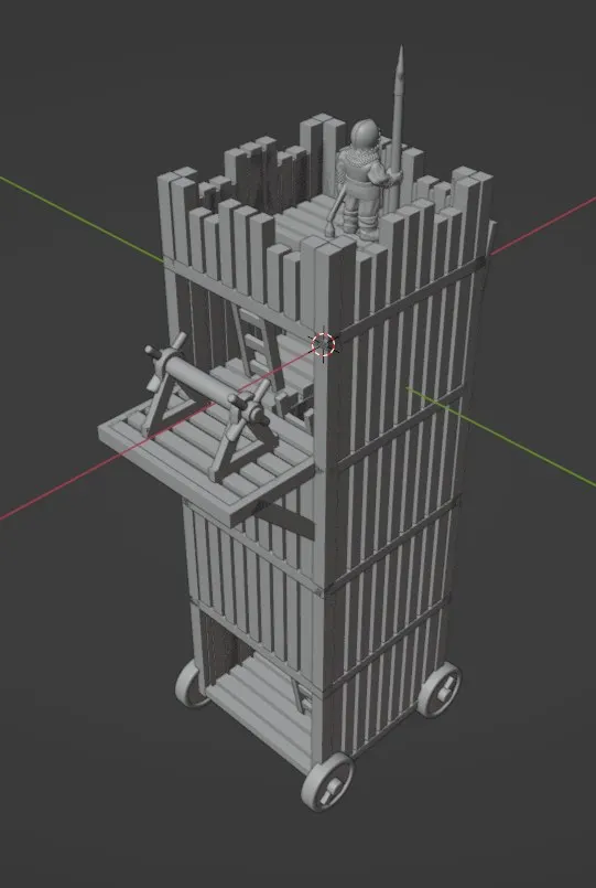 6-15mm Medieval Siege Towers HYW-11, 3 of 4