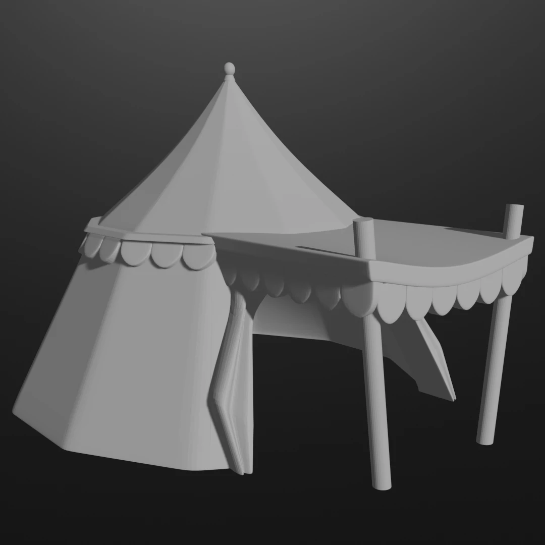 6-15mm Medieval Tents & Tourney Stands MED-1, 5 of 6