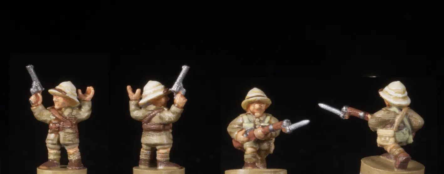 6-15mm Near-East British Great War Infantry (1915-18) in Tropical Dress WWI-GB-3, 1 of 2