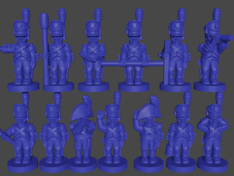 6-15mm Portuguese Foot Artillery Crew (1807-10) NAP-PO-2, 1 of 1