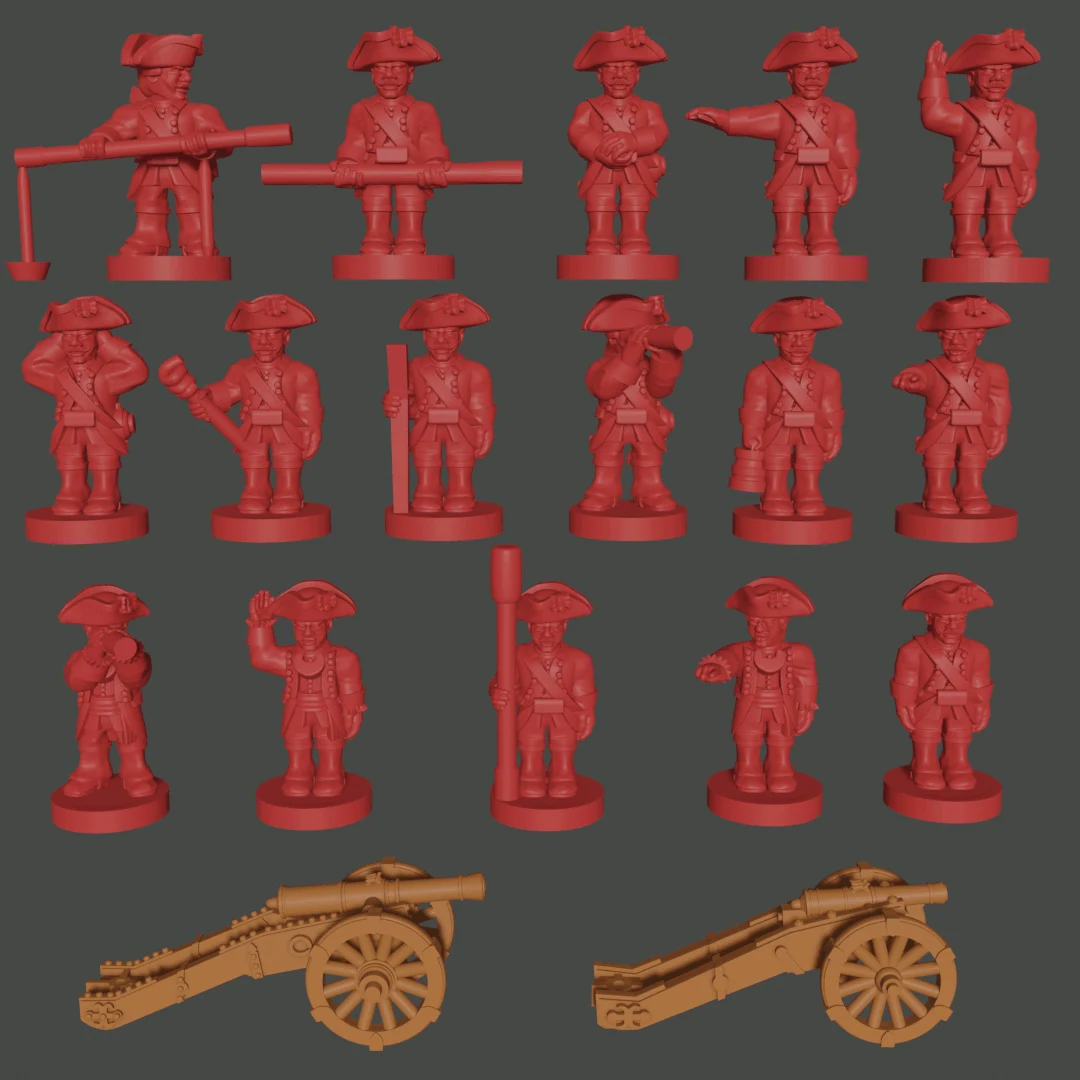 6-15mm Russian SYW Artillery & Crew (SYW-RU-2), 1 of 1