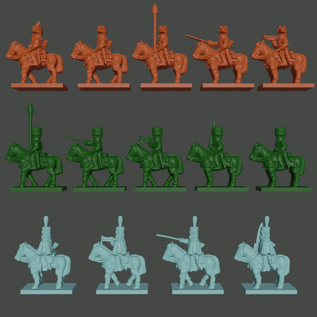 6-15mm Spanish Cavalry: Mounted Grenadiers, Dragoons, Hussars, Cazadores, Guerilla Lancers & Garrochistas NAP-ES-5, 1 of 1