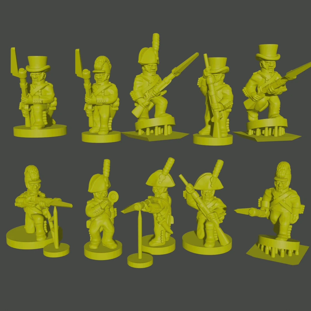 6-15mm Spanish Skirmishers (1808) NAP-ES-4, 1 of 1