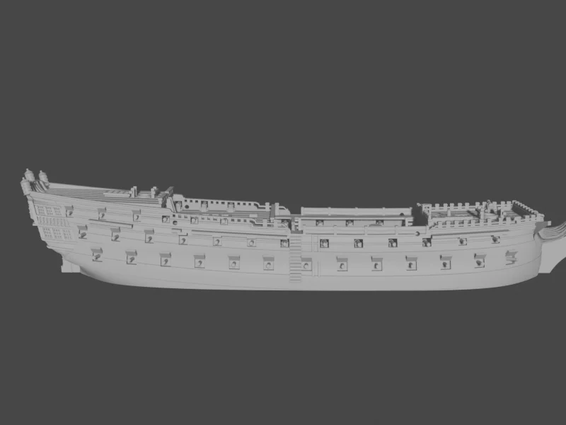 GB Intrepid-class 3rd rate (64 guns), 1770-1827 AOA-GB-25, 1 of 1