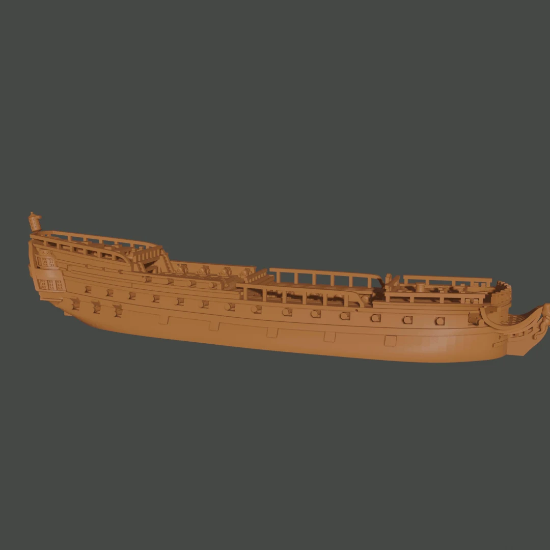 US Indiaman/Frigate Bonhomme Richard (44 guns), 1765-79  AOA-US-4, 1 of 4