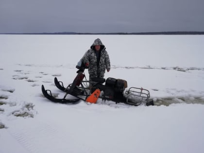 На льду опасно!