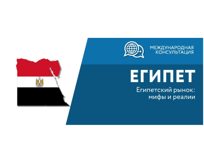 Приглашаем на международную онлайн консультацию «Египетский рынок: мифы и реалии» от АО «Российский экспортный центр»