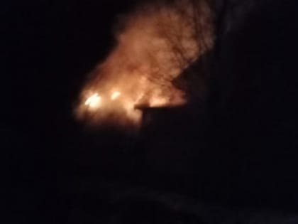 Ранним утром в Видлице сгорел частный дом