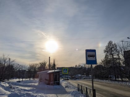 Гало сняли в небе над карельским городом