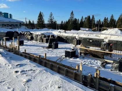 Новое здание возводят на Кургане в Петрозаводске