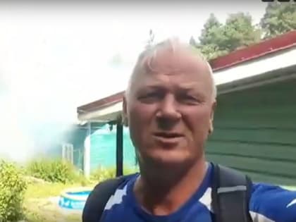 Ураганный ветер осложняет борьбу с огнем в Сортавале